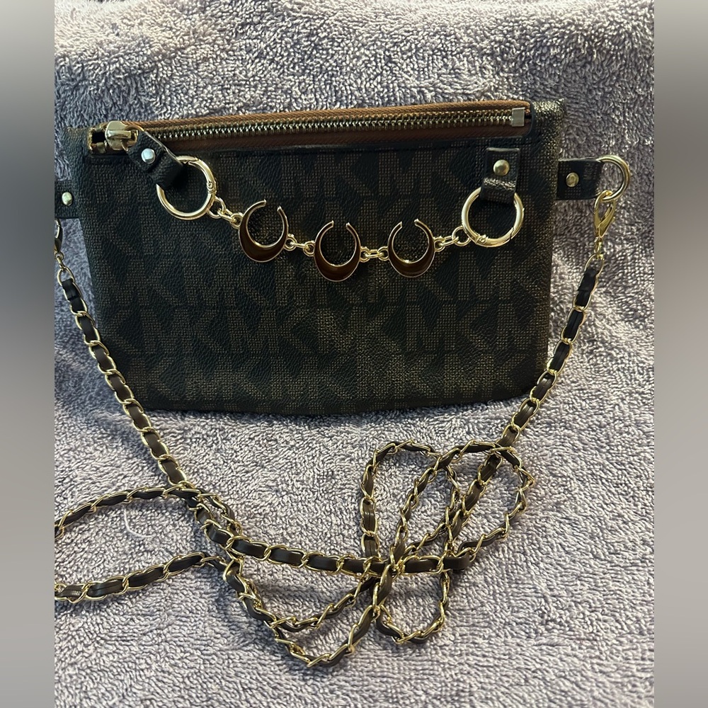 Michael Kors Brown belt bag pre loved